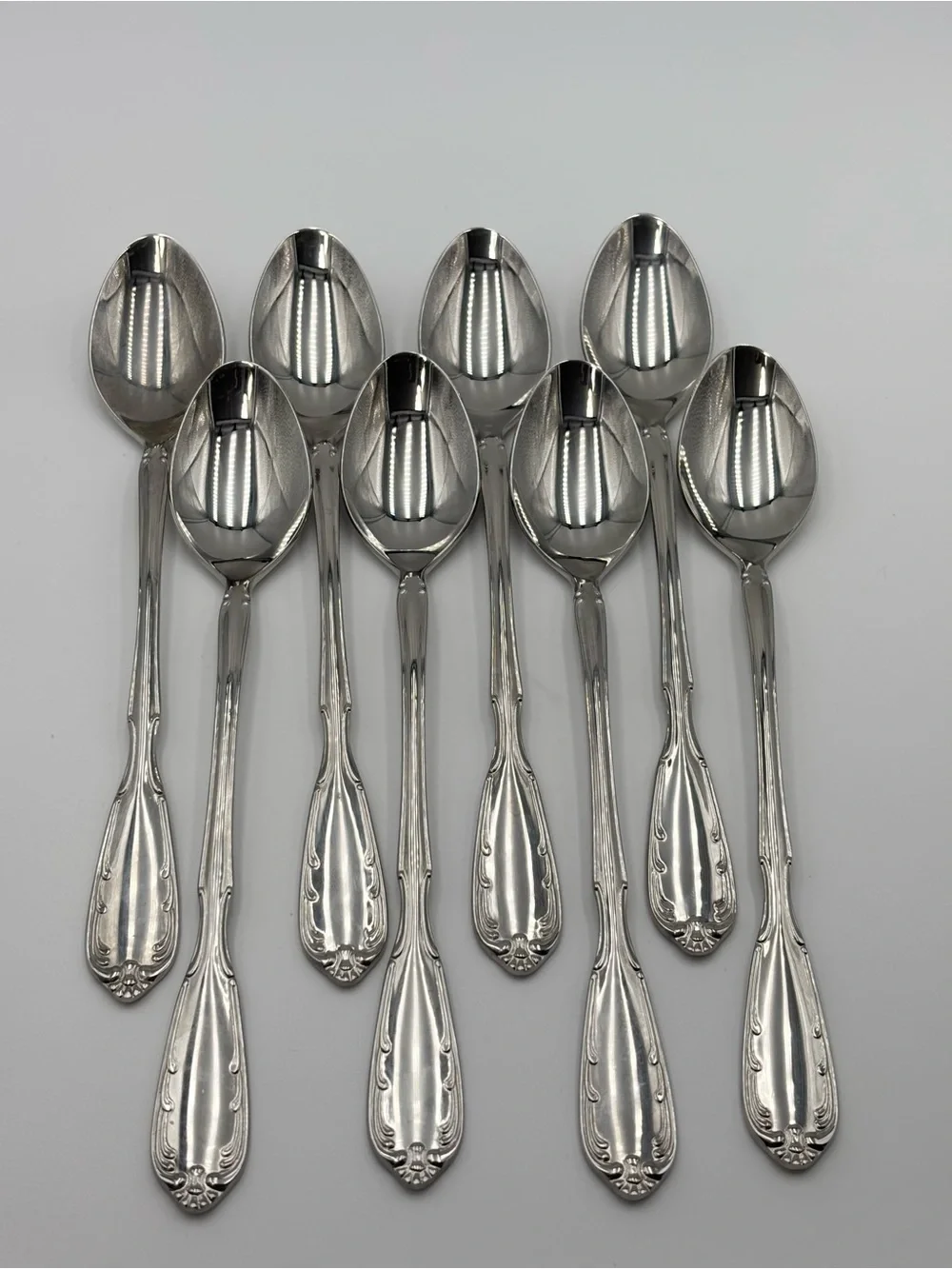 Noritake 18-8 STAINLESS JAPAN‎ Serenade Silver Teaspoons with Ornate Handles